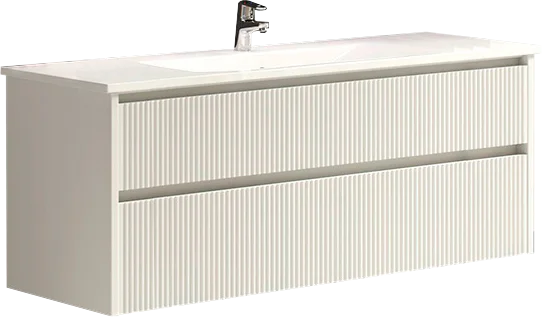 

Тумба с раковиной Sanvit Рольф-2 120 белый глянец