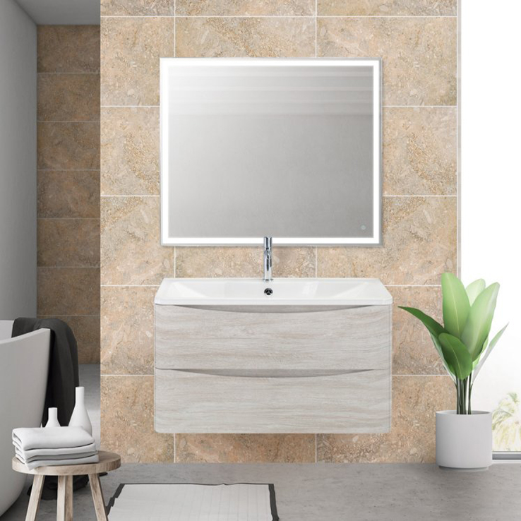 

Мебель для ванной комнаты BelBagno Acqua 100 подвесная, rovere vintage bianco