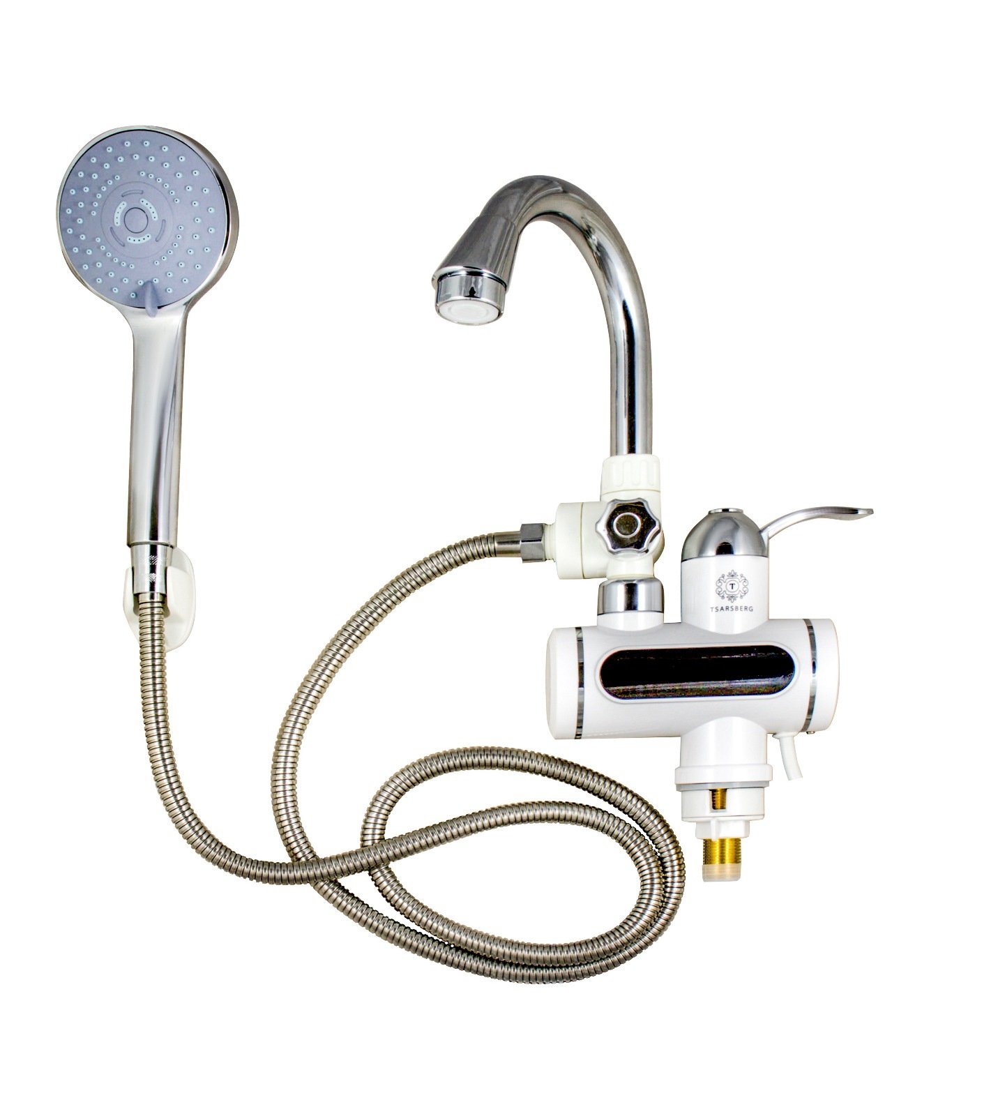 Купить Проточный водонагреватель TSARSBERG электрический с душем (TSB-WH1526)