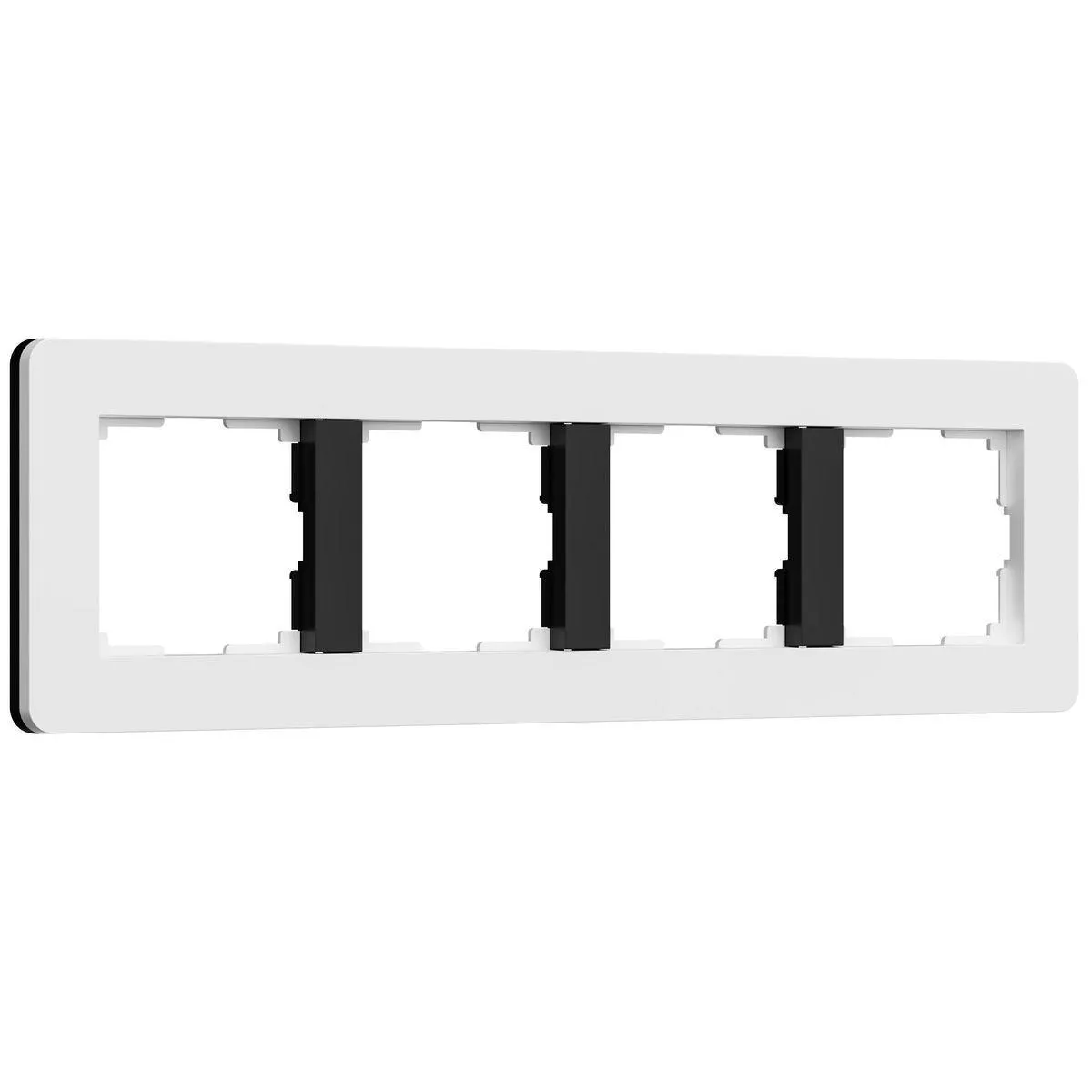 

Рамка Werkel Split на 4 поста белый/черный W0043068 4690389208249