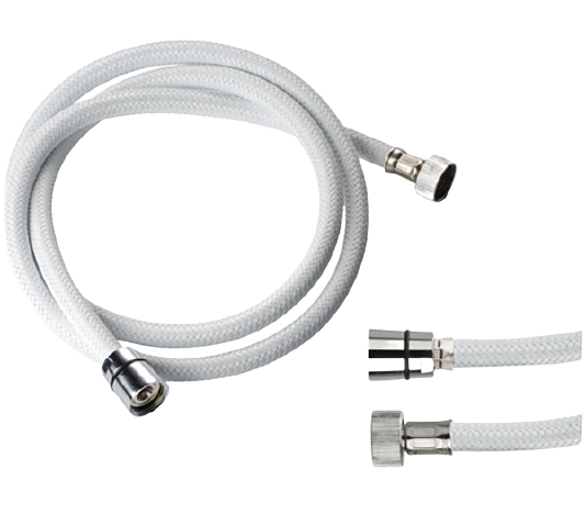 

Remer Шланг для душа в оплетке из белого нейлона конусная гайка 150см