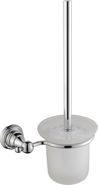 Ершик для унитаза Sapho Diamond 1317-08 настенный, хром, с подставкой и держателем