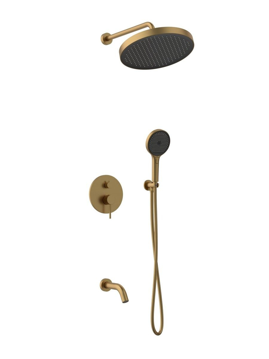 Душевой комплект AltroBagno Bilancia AltroBagnoBilancia040503BG С ВНУТРЕННЕЙ ЧАСТЬЮ матовое золото 48200₽