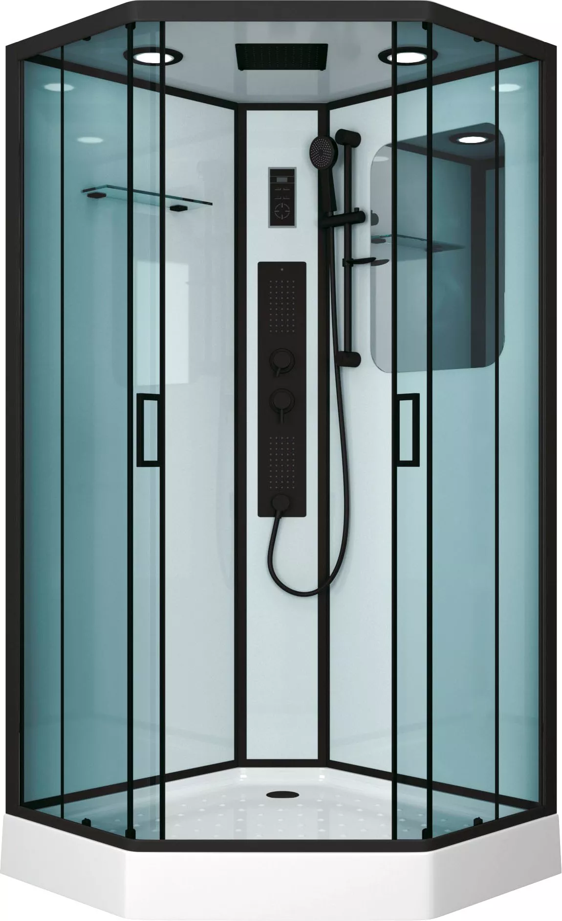 

Душевая кабина Niagara Premium Premium NG-6901-01GD BLACK 90х90х220 черная