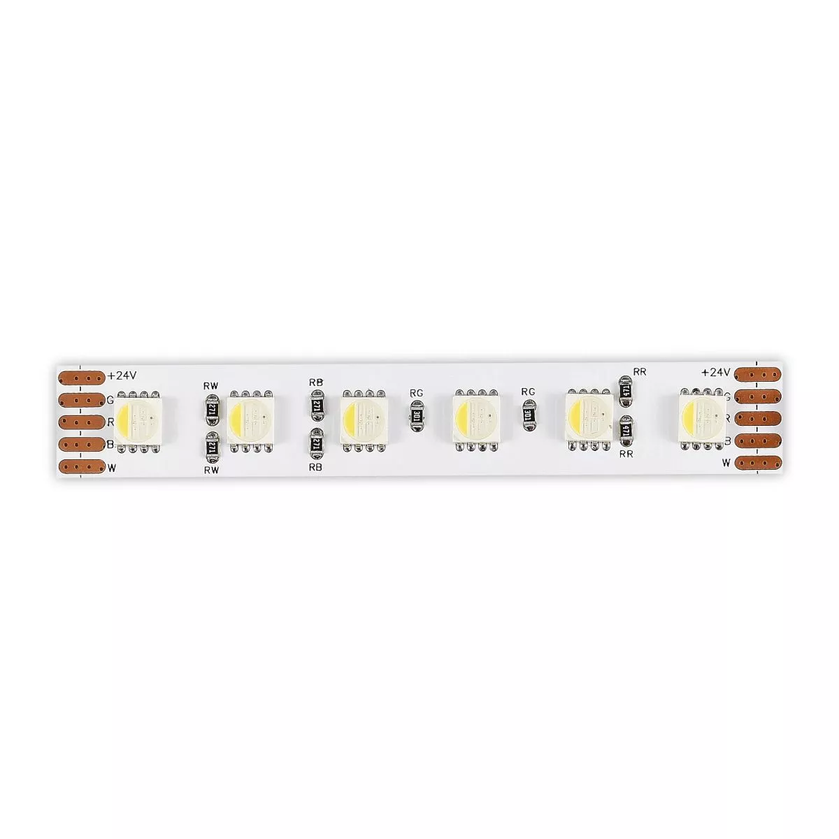 Светодиодная лента ST Luce 24В 18Вт/м 3000К 5м IP20 ST5005.318.20RGBW
