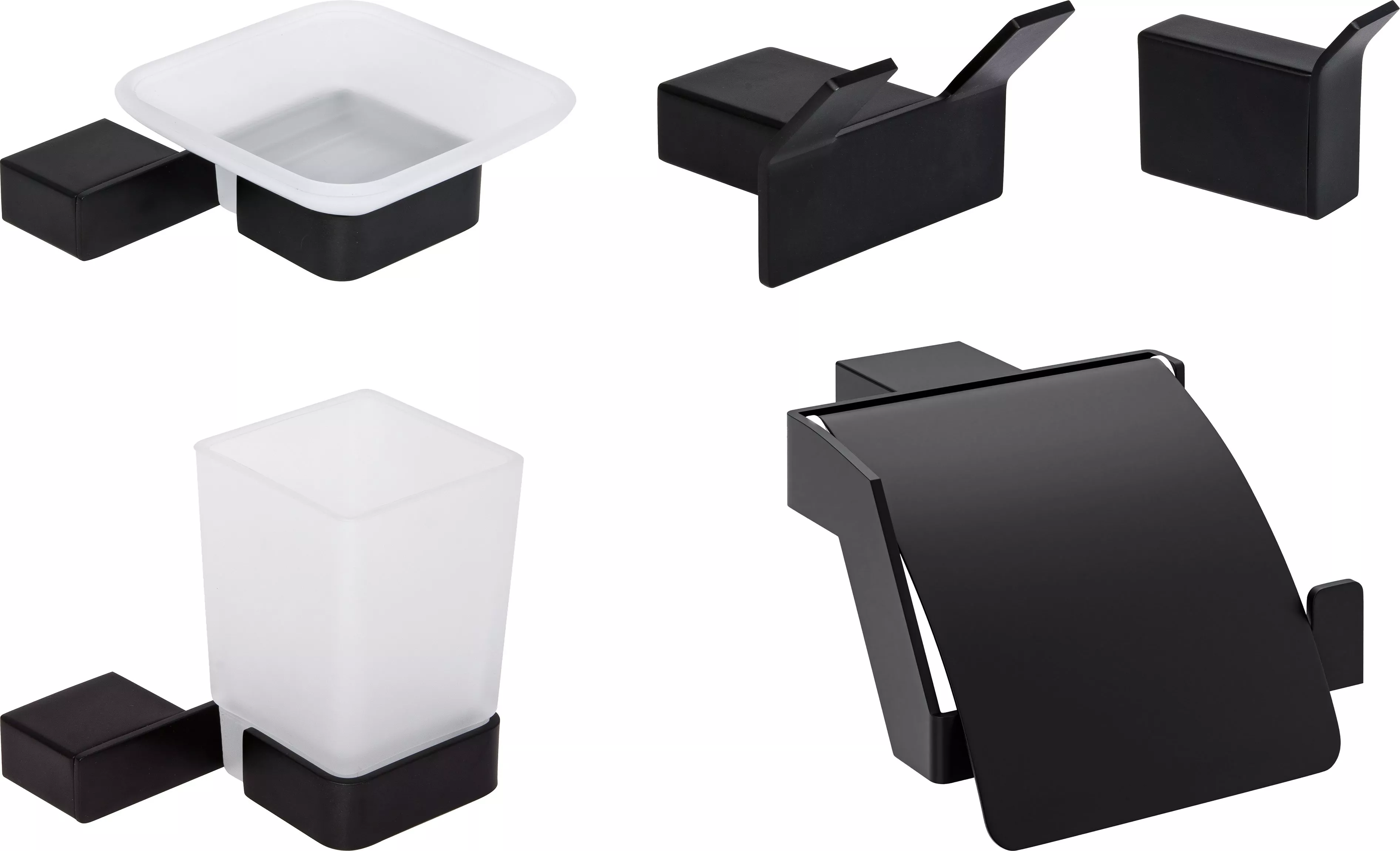 Набор DECOR BANYO SS 304 Black SS304 007 01 04 + SS304 005 04 + SS304 006 04 + SS304 008 04 + SS304 008 14