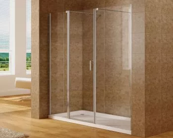 

Aquanet Cinetic, Душевое ограждение в нишу дверь х фикс.стекло 1200х800мм, хром, 6мм (254243)