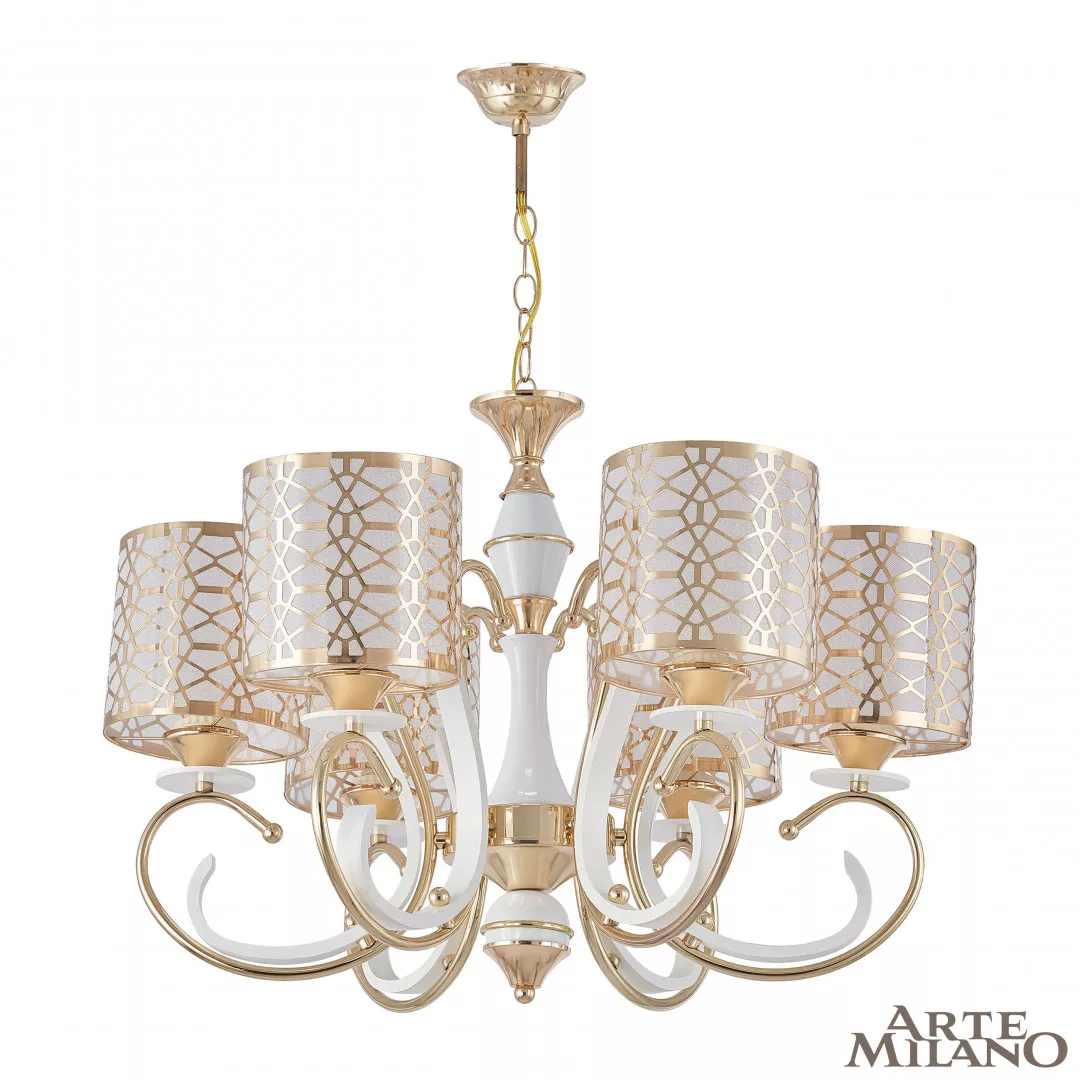 

Подвесная люстра Arte Milano Florentia-1237 301237/6 Wh/Gd