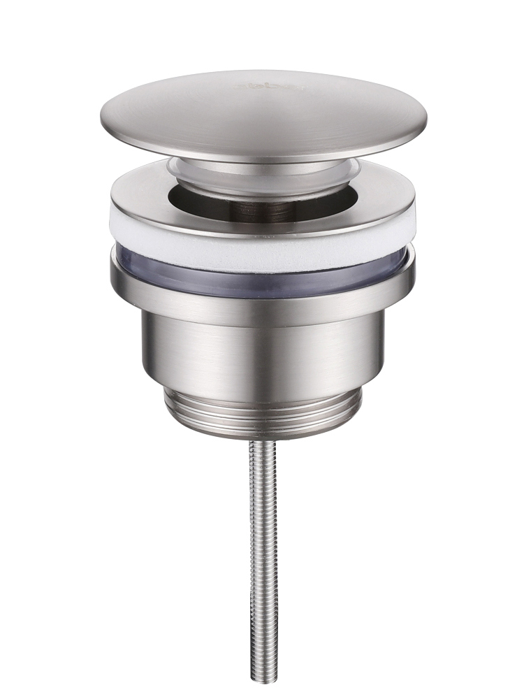 Донный клапан для раковины Abber AF0012SP без перелива сатин 2100₽