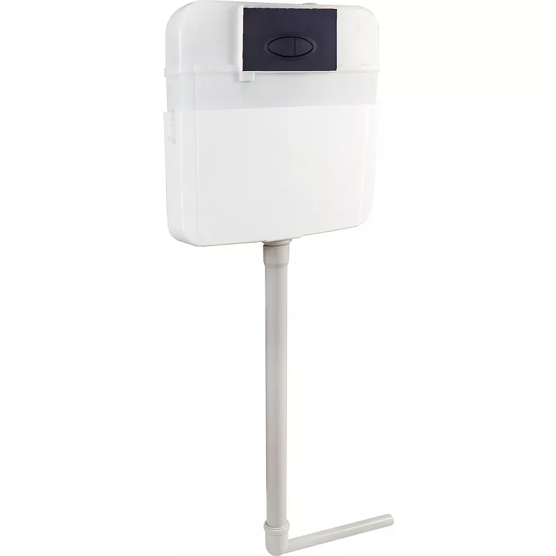 

Смывной бачок скрытого монтажа SantiLine с кнопкой смыва черной матовой