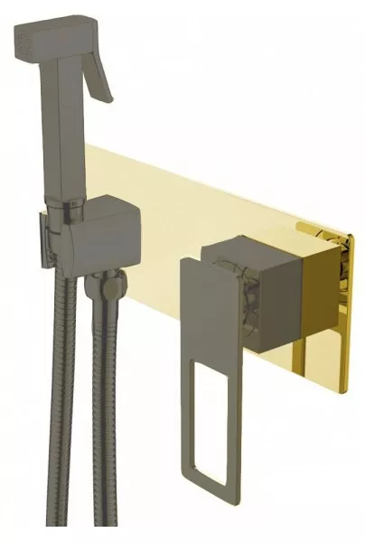 

Гигиенический душ Boheme Q со смесителем золото - черный