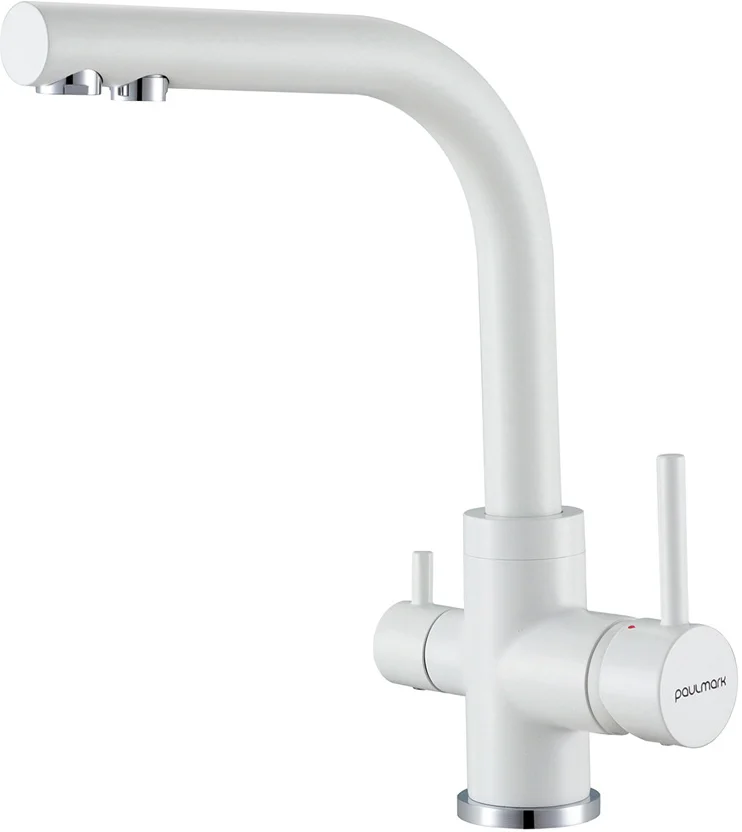 

Смеситель для кухни Paulmark Essen Es213011-431TW белый матовый