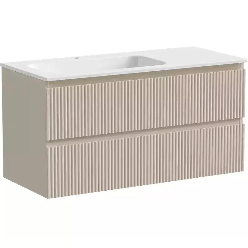 

Тумба под раковину без столешницы Sancos Snob R 100, L, beige soft
