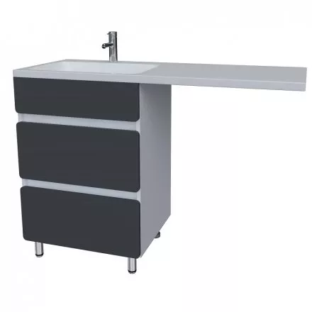 

Тумба под раковину напольная Stella Polar Корделия 60 серая