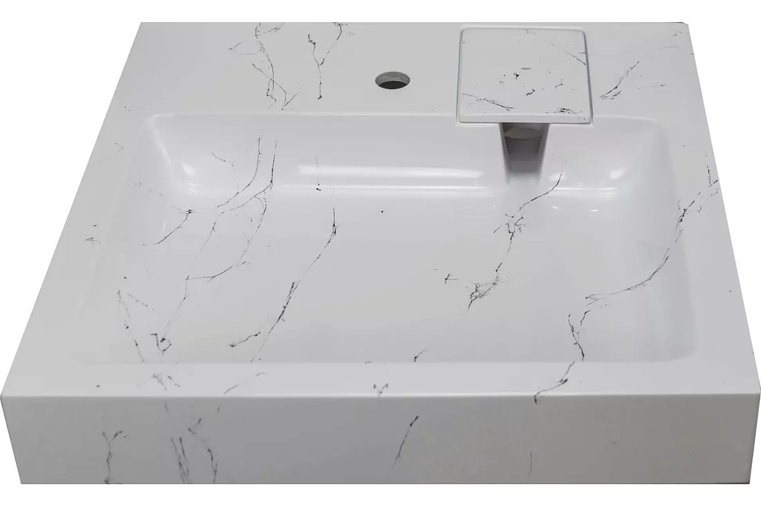 

Раковина над стиральной машиной Stella Polar Солярис 60х50 SP-00001686, белый мрамор