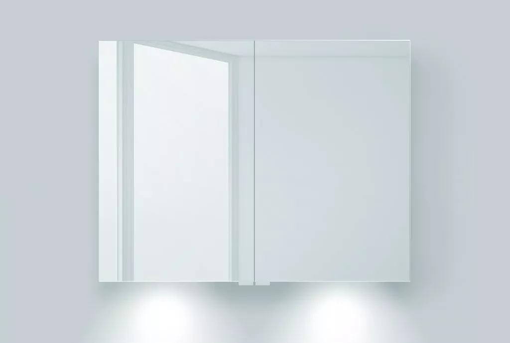 Зеркало-шкаф BelBagno SPC-2A-DL-BL-900, цвет хром - фото 1