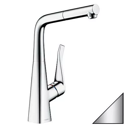 Смесители для кухни Смеситель для кухонной мойки Hansgrohe Metris 14821800 нержавеющая сталь