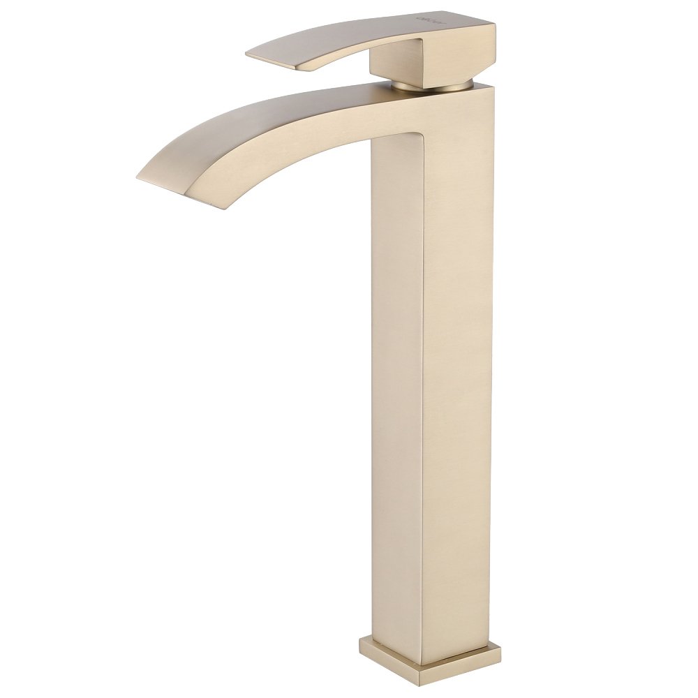 

Смеситель для раковины Abber Wasserfall AF8611G матовое золото