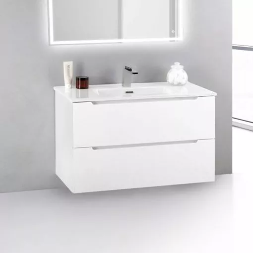 

Тумба с раковиной BelBagno Etna 39 80 bianco lucido