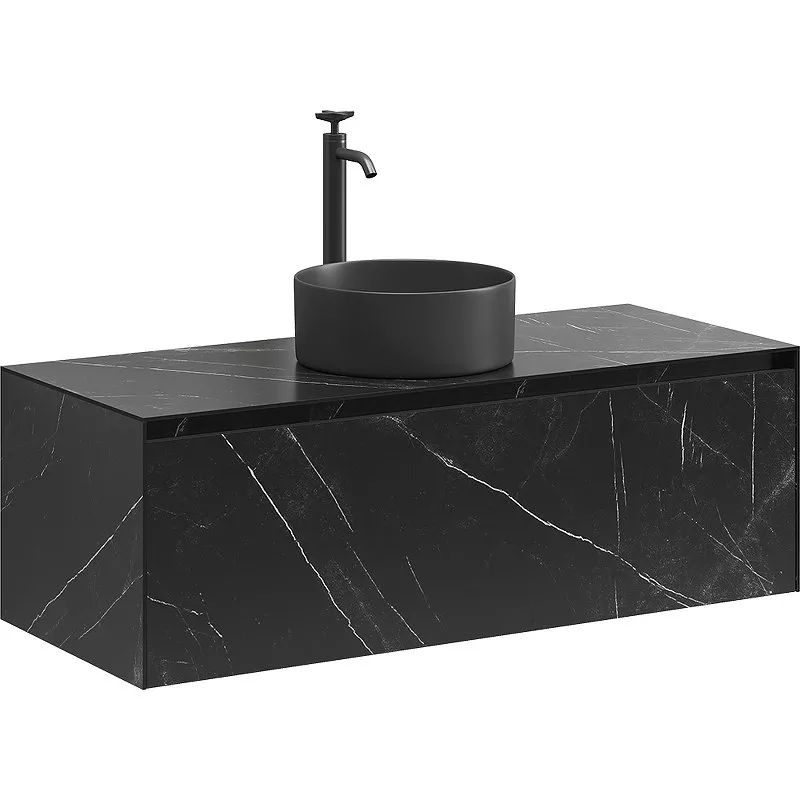 

Тумба под раковину подвесная Sancos Stone 120 черная