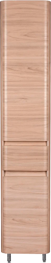 Шкаф-пенал Style Line Атлантика 35 L с бельевой корзиной светлое дерево