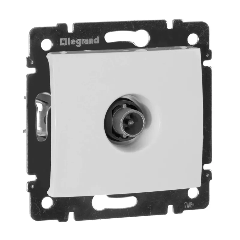 

Розетка TV оконечная Legrand Valena белая 774430