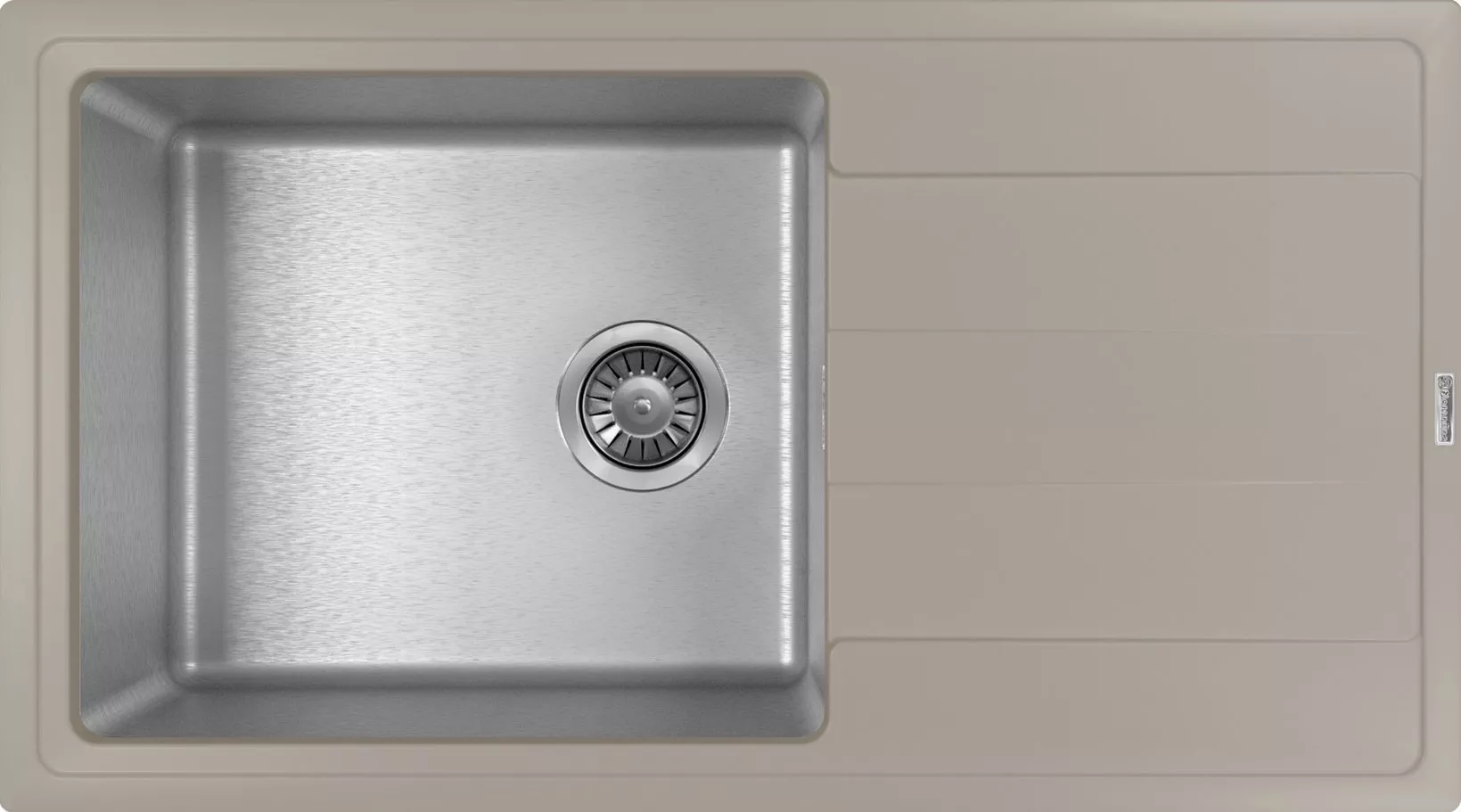 Мойка кухонная Florentina Комби 86х48 сталь-серый матовый 22464₽