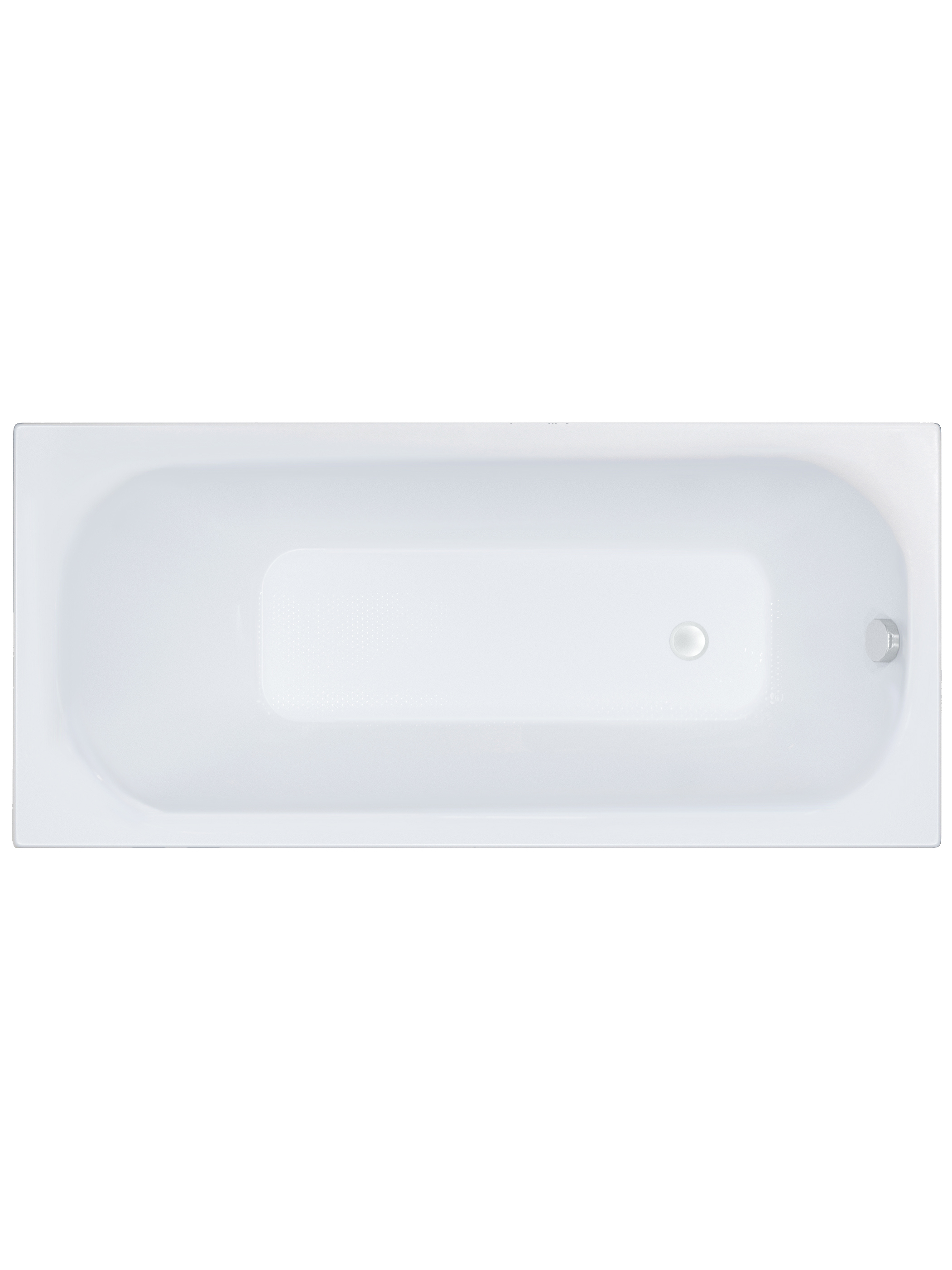 Акриловая ванна DIWO Брянск без опоры 120x70 см пристенная белая 6888₽