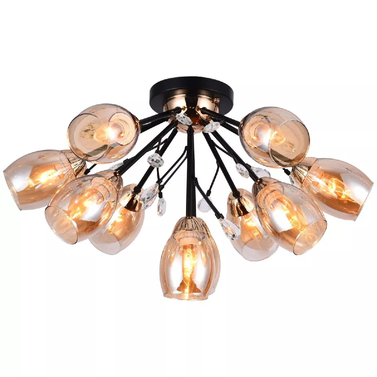 

Потолочная люстра Illumico IL1284-10CPA-29 BK GD