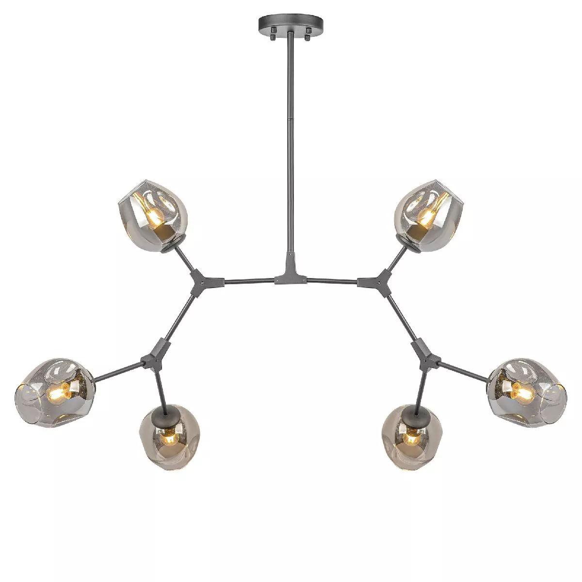 

Люстра на штанге AM Group LOFT-6 BK