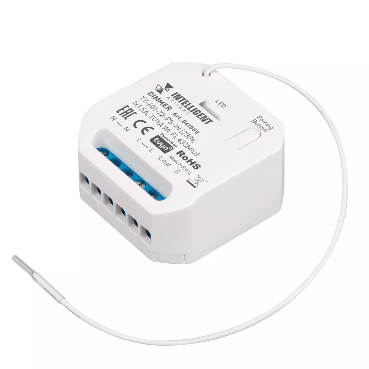 

Диммер Arlight TY-601-72-PS-IN (230V, 1x1.5A, TUYA Wi-Fi, 433Mhz) 041588