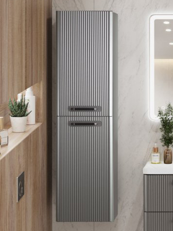 

Шкаф-пенал для ванной BelBagno Due 40 подвесной, сатин