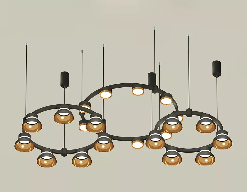 

Комплект подвесного светильника Ambrella Light Techno Ring XR92092000 (A9209x3, C9242, C9238, C9232, N8145, N8124)