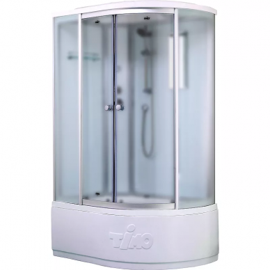 

Душевая кабина Timo Standart Silver Fabric 120х85 T-6620SFL левая хром, стекло матовое, без гидромассажа