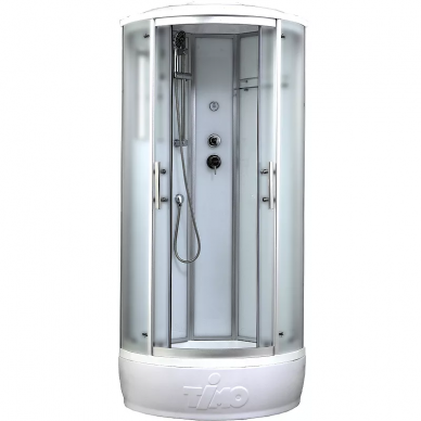 

Душевая кабина Timo Standart Silver Fabric 80х80 T-6680SF хром, стекло матовое, без гидромассажа