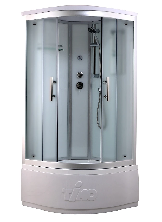 

Душевая кабина Timo Standart Silver Fabric 90х90 T-6690SF хром, стекло матовое, без гидромассажа