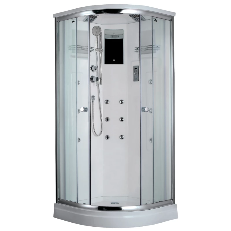 

Душевая кабина Timo Lux 90x90 хром, стекло прозрачное, с гидромассажем