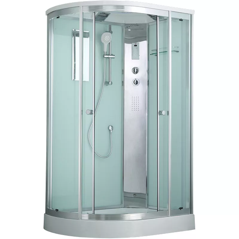 

Душевая кабина Timo Comfort Fabric Glass 120х85 правая хром, стекло прозрачное, с гидромассажем