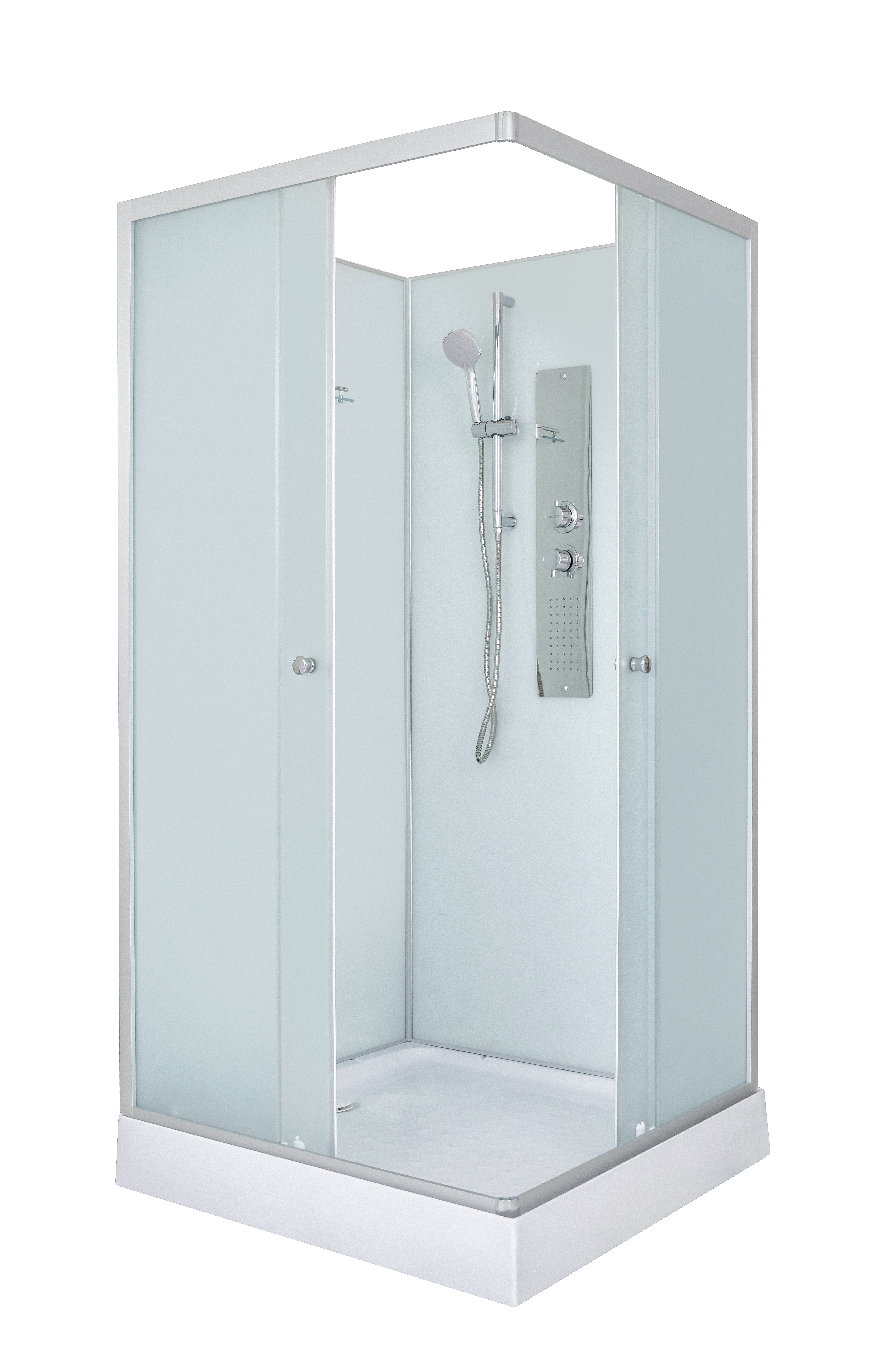 

Душевая кабина DTO D LK115NGM с гидромассажем, профиль хром, стекло матовое