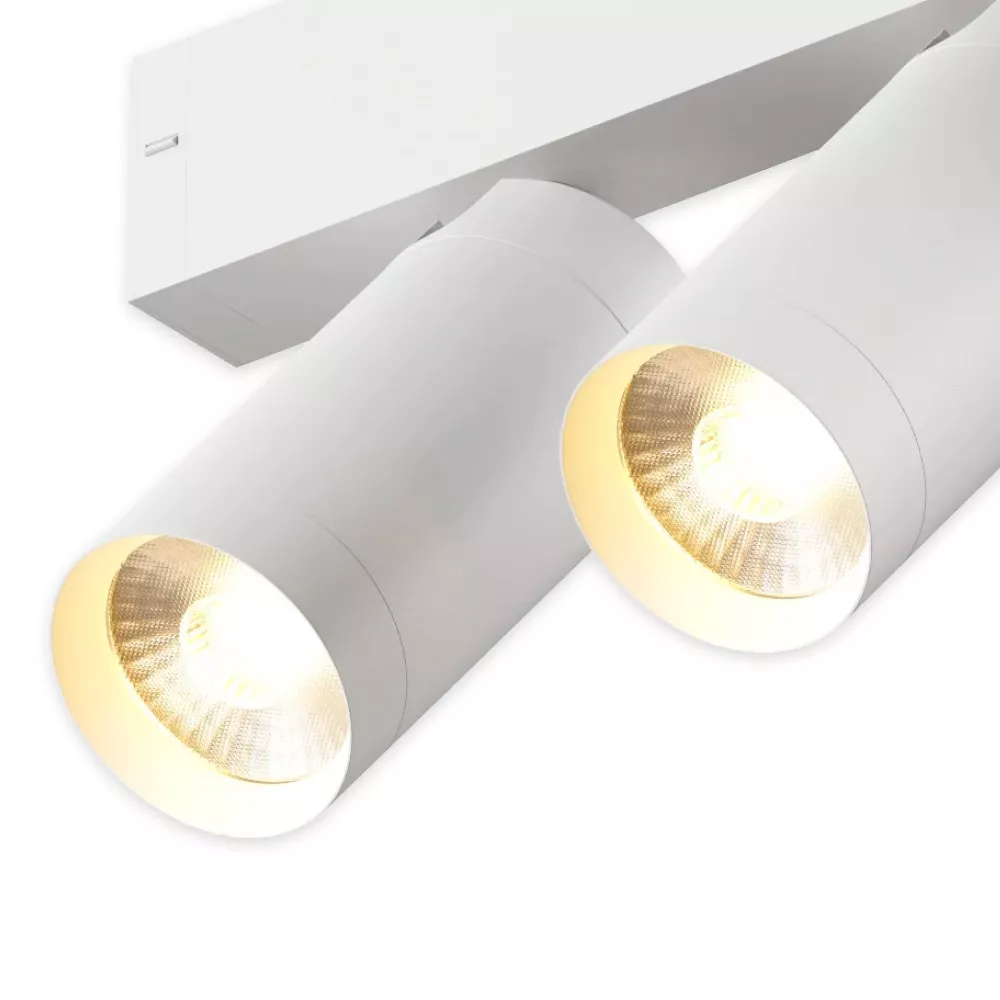 

Трековый однофазный светильник AM Group Plain Opal AM590 2X10W 4000K WH