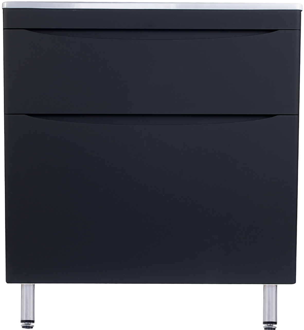 

Тумба с раковиной Style Line Бергамо Мини 80 Люкс Plus напольная, антискрейтч черная