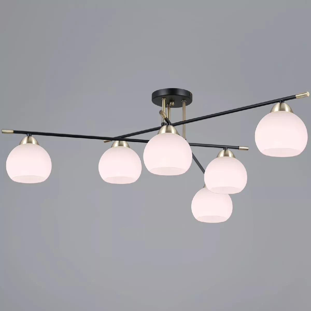 

Потолочная люстра Illumico IL0446-6CSQ-24 BK AB LIBRA