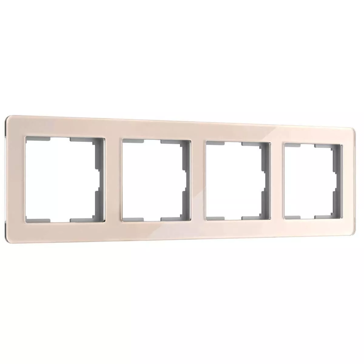 

Рамка Werkel Acrylic на 4 поста айвори W0042743 4690389190551