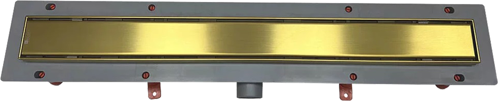 

Душевой трап (лоток) Veconi Klasik Gold 950 брашированное золото