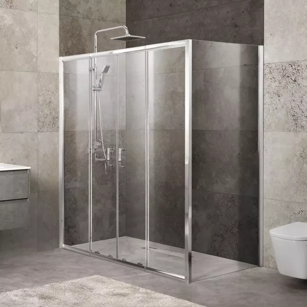 

Душевой уголок BelBagno UNIQUE-AH-21-170/200-100-C-Cr