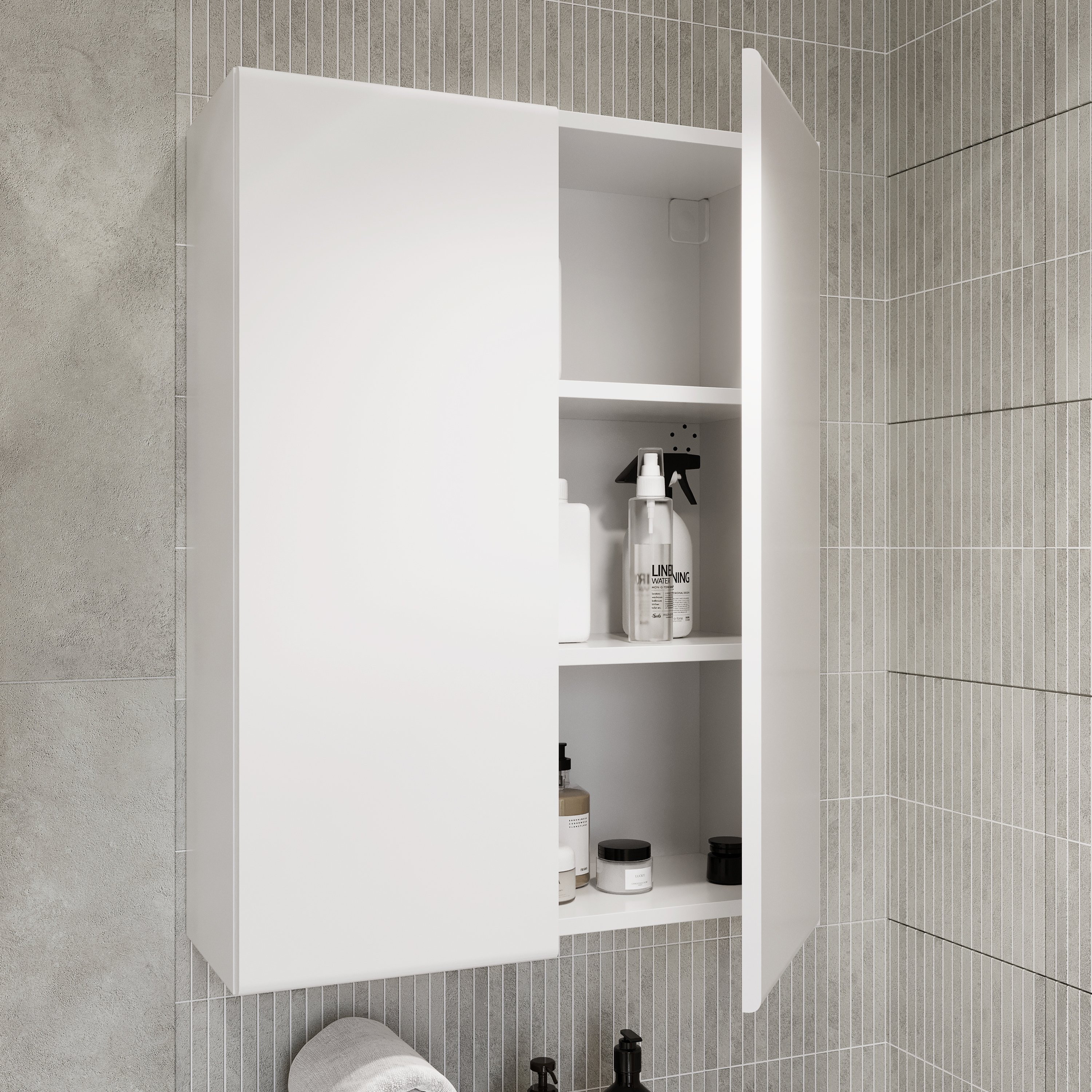 

Шкаф над стиральной машиной DIWO Суздаль 60 навесной, 60x80x24 см, белый