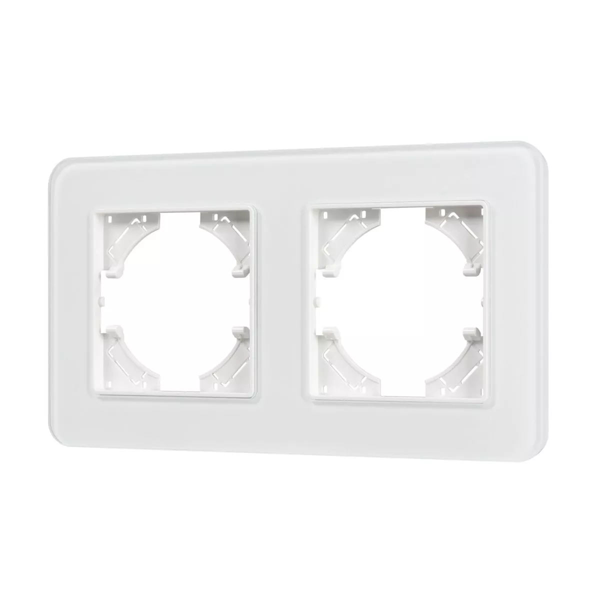 

Рамка на 2 поста стеклянная Arlight FRM-OMALI-GS-2-WH 049692