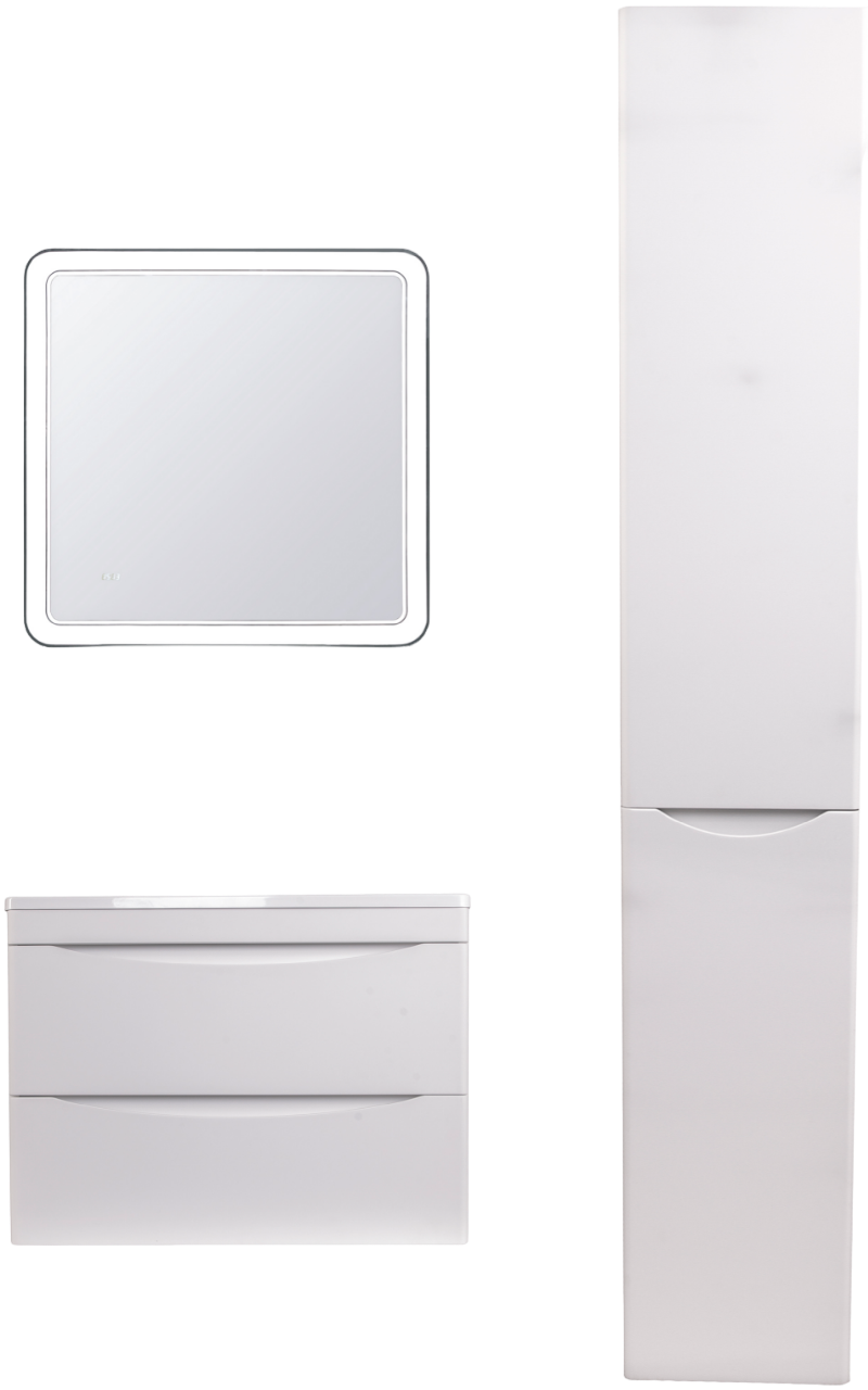 

Мебель для ванной комнаты Style Line Бергамо Мини 60 Люкс Plus подвесная, антискрейтч белая