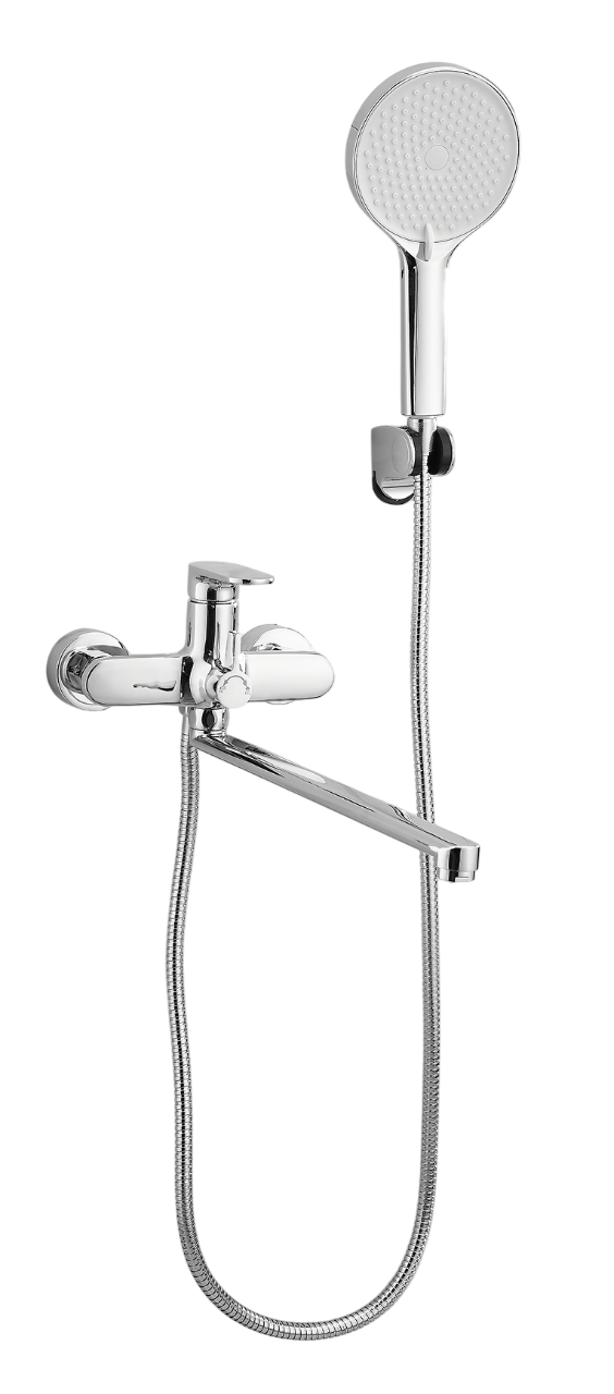 Смеситель с длинным изливом для ванны BELZ B713 B22713 хром 8658₽