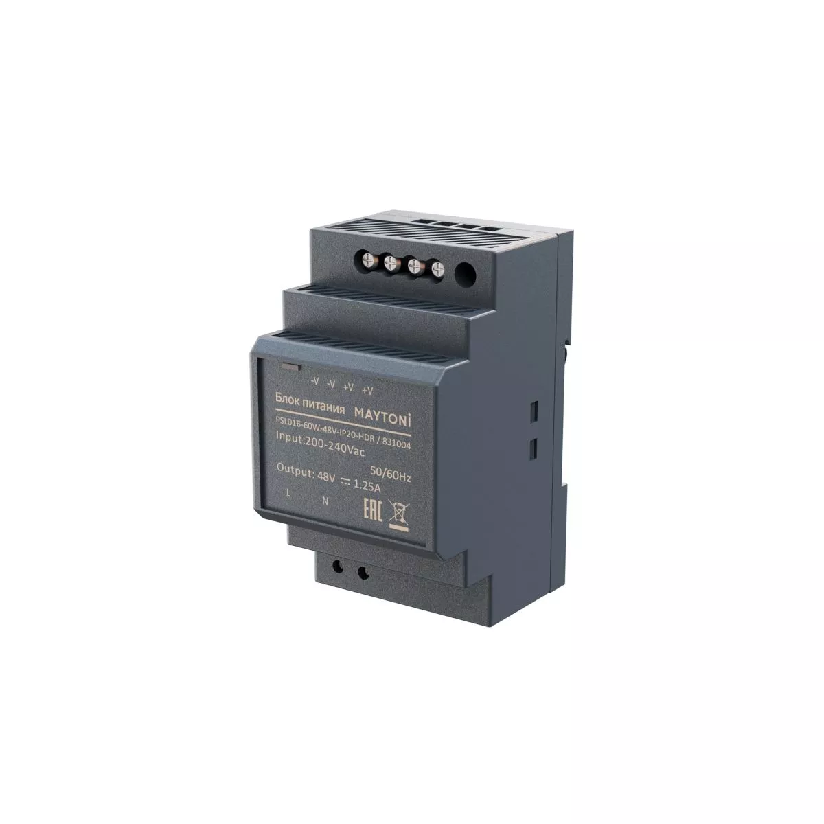 

Блок питания Maytoni PSL016 60Вт 48В IP20 831004
